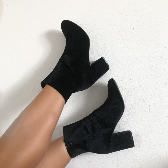 American Eagle Outfitters Shoes - Black Suede High Ankle Booties American Eagle Outfitters Shoes - Black Suede High Ankle Booties